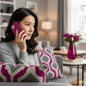 Mulher ao telefone